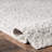 Oguz Power Loom Performance Solid Shag Ivory Rug-1112946513