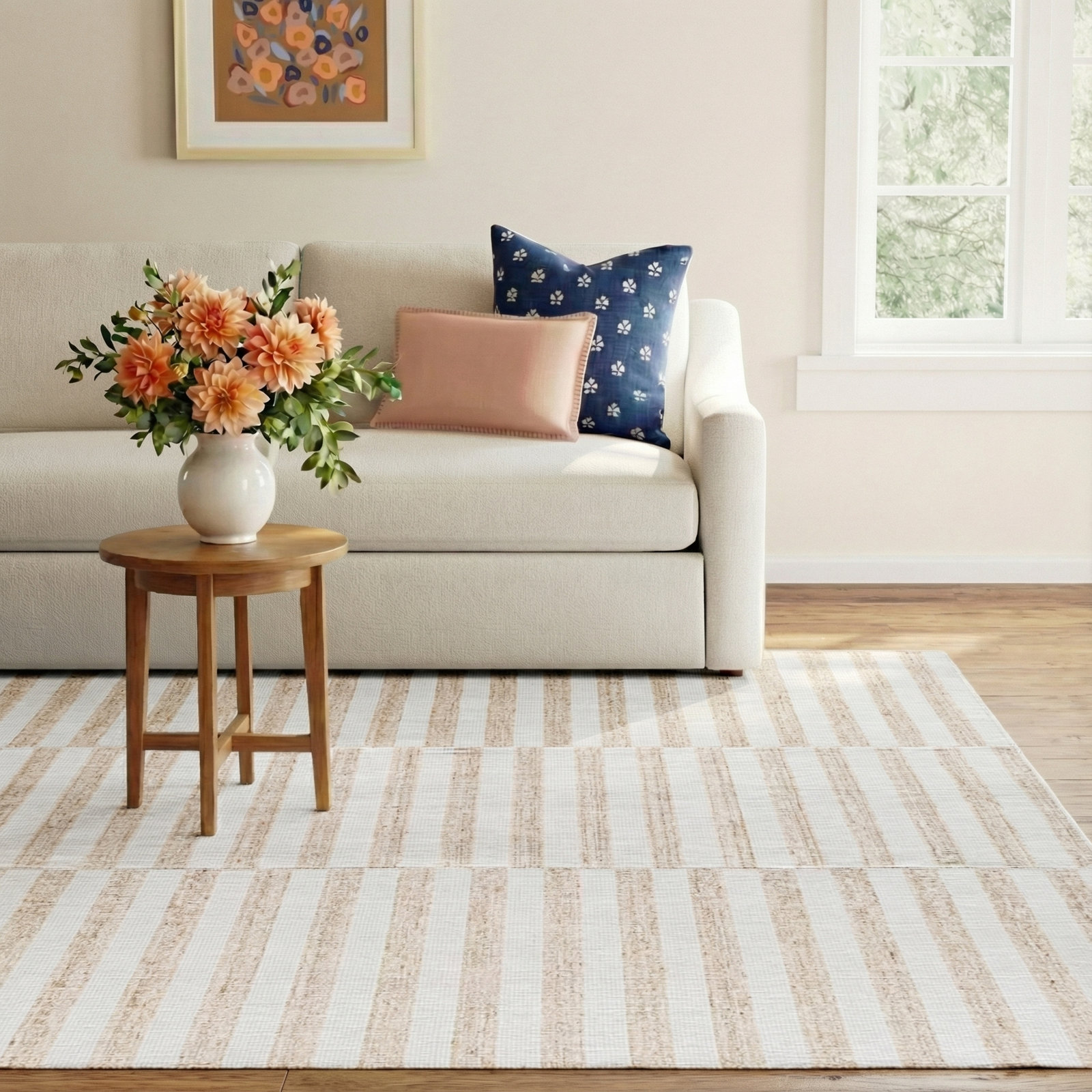 Edita Hand Loomed Recycled P.E.T Indoor/Outdoor Rug, Rectangle 5' x 7'6"