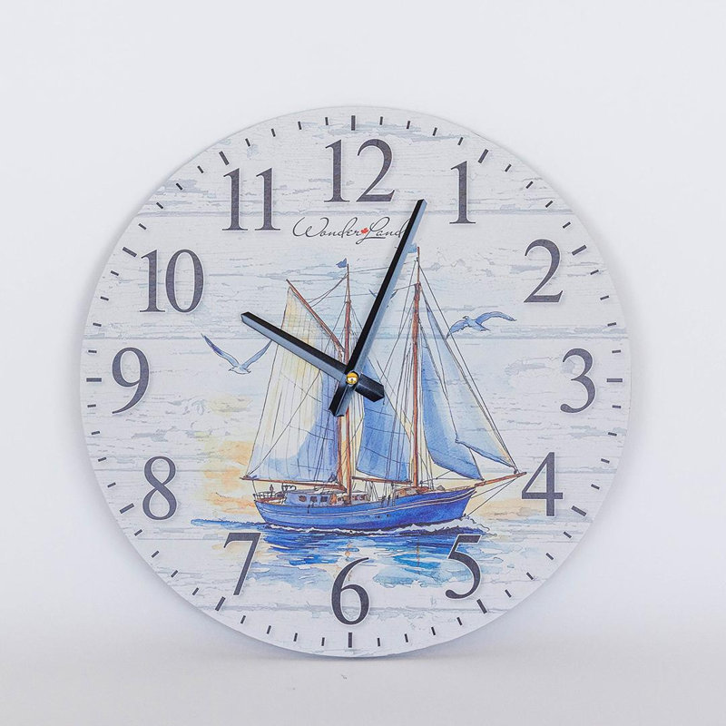 Horloge murale Voilier sur l'eau