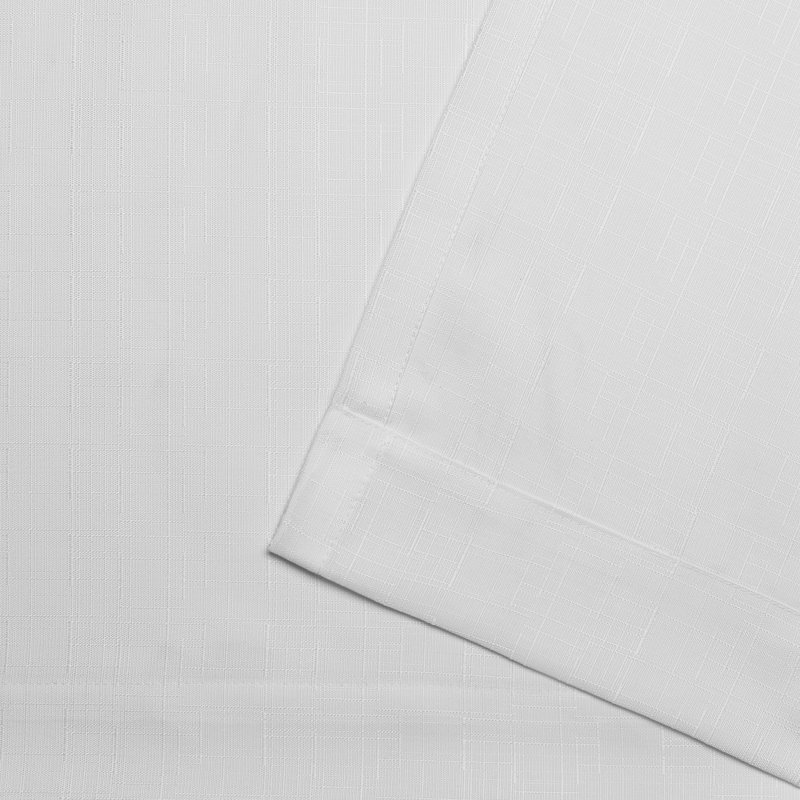 Jianyu Room Darkening Curtain Single Panel, Winter White, 108" W  x 84" L
