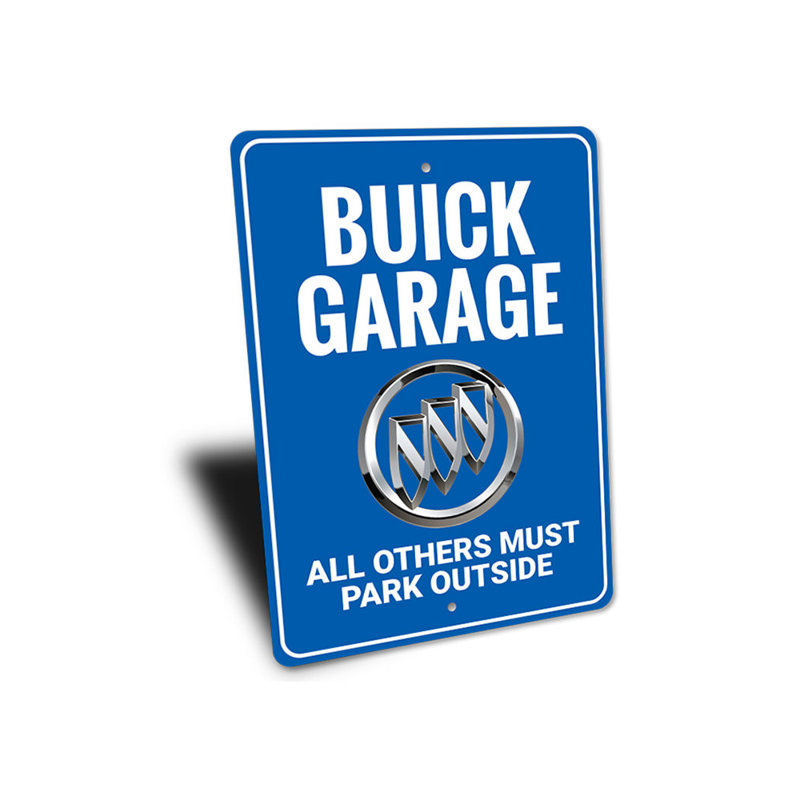 Enseigne en aluminium Buick Logo, H 18 po x l 12 po x P 0,06 po