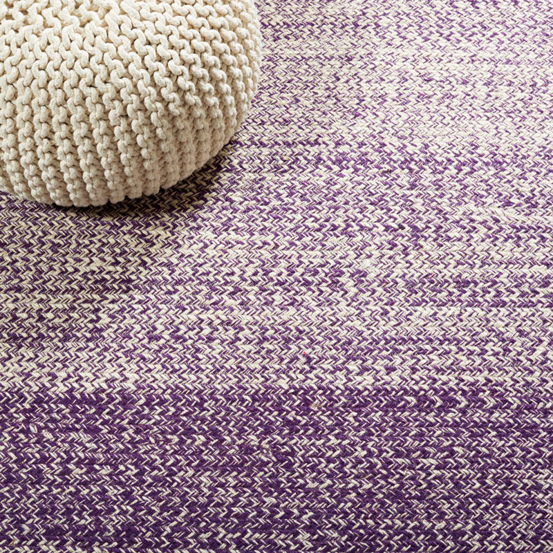 Trisler Natural Fiber Hand Loomed Jute Ombre Rug, Rectangle 4' x 6'