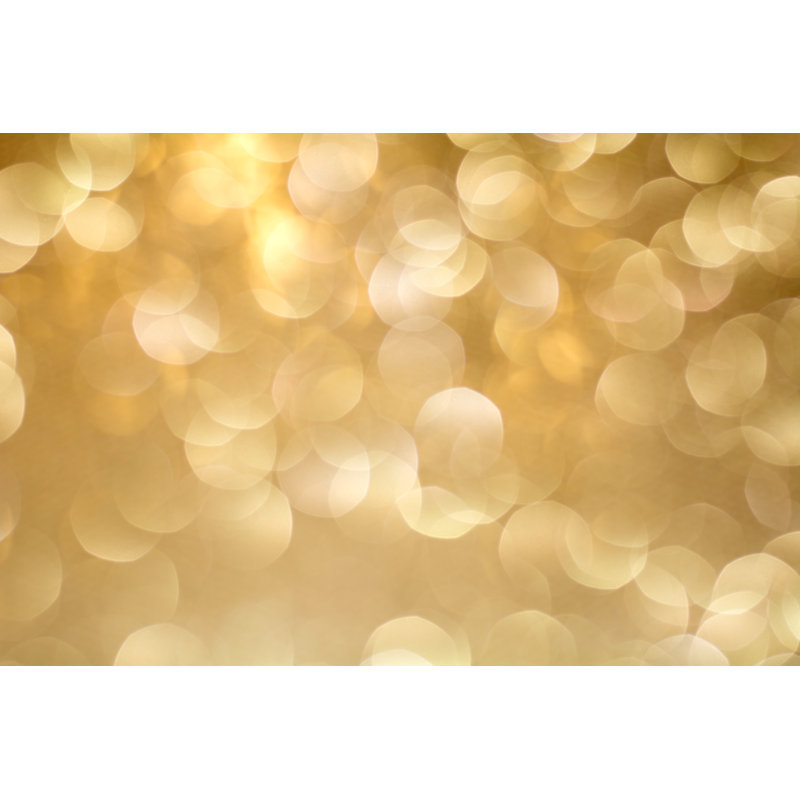 Gold Bokeh Background - Wrapped Canvas Print, 61cm H x 91cm W x 3.8cm D