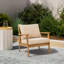 Chaise longue de patio en bois massif Weslyn (ensemble de 2)