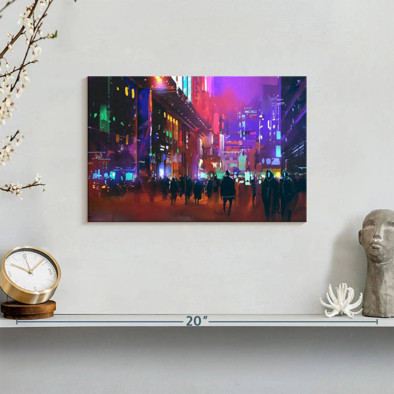 Sci-Fi City, 8" H x 12" W