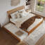 Lit plateforme en bois massif Lamareon avec pied de lit et lit gigogne-1839961358-1852938155