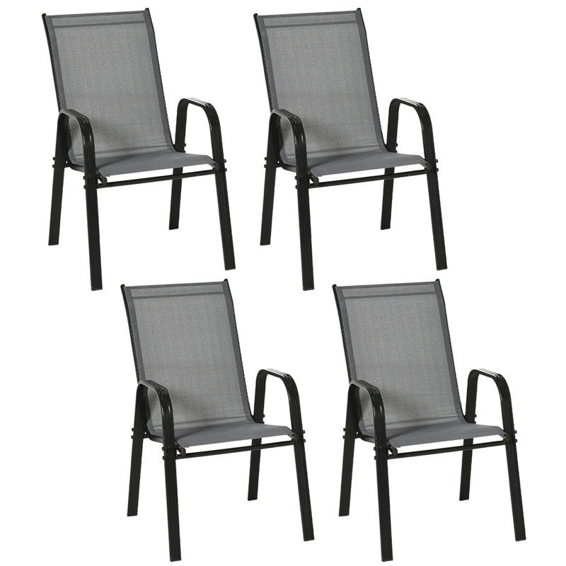Eries Stacking Patio Dining, Gray