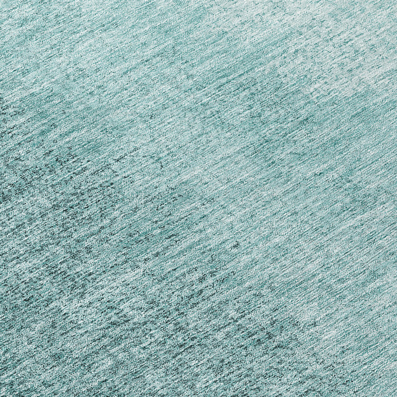 Malchow Washable Ombre Indoor / Outdoor Rug, Round 8'