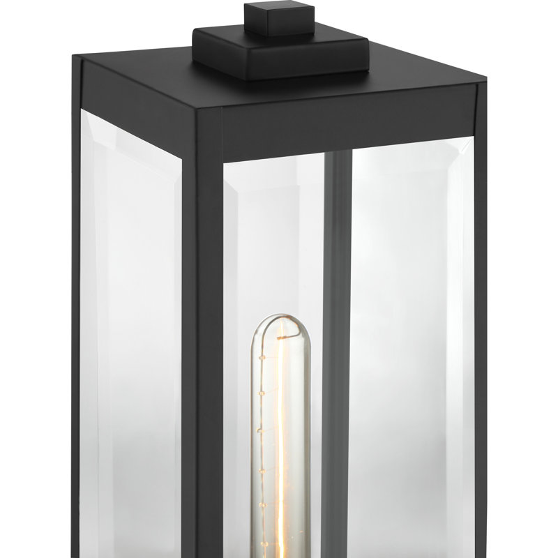 Westover Beveled Pier Mount Light, Earth Black