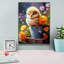 «Chick In The Garden» par Momart, art mural sur toile-1147341404