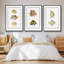 Ensemble de 3 pièces de poissons tropicaux antiques I encadrés sur toile-97759346-97759343