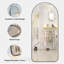 Aluminium Arch Floor Mirror