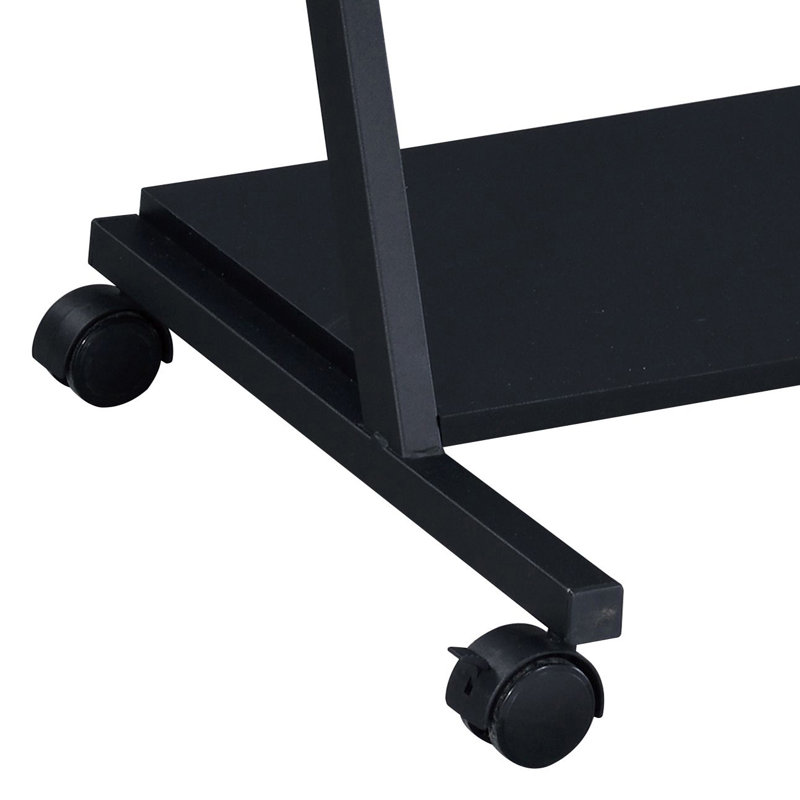 Mechtild Metal Base Gaming Desk in Black