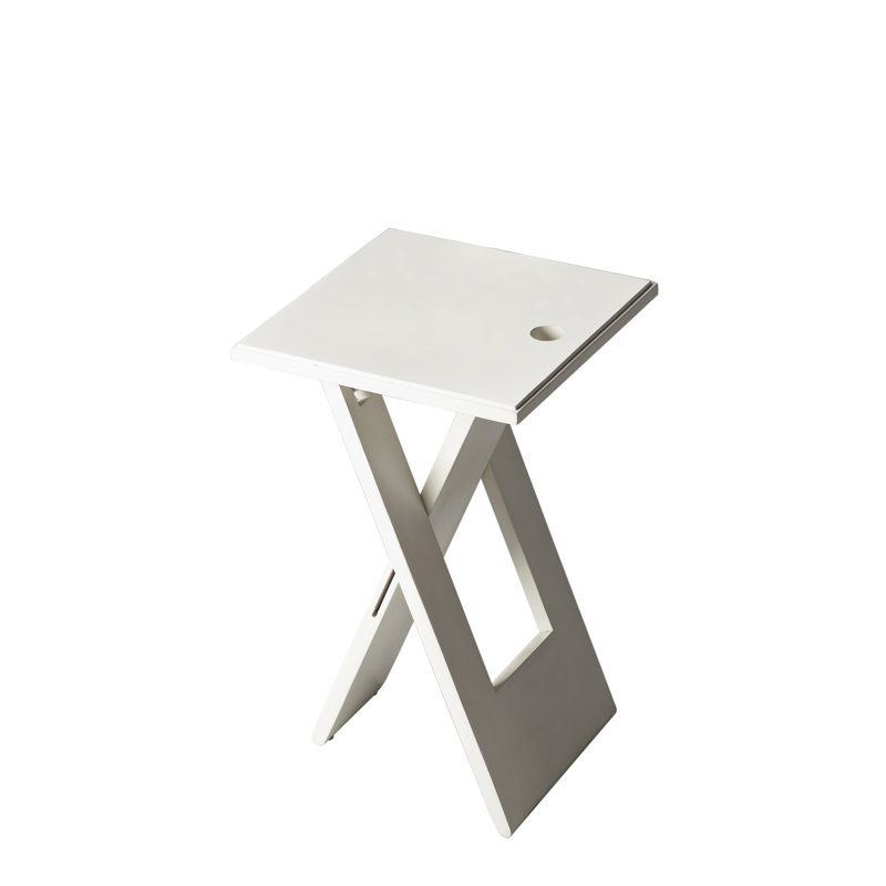 Hammond Folding Side Table, White