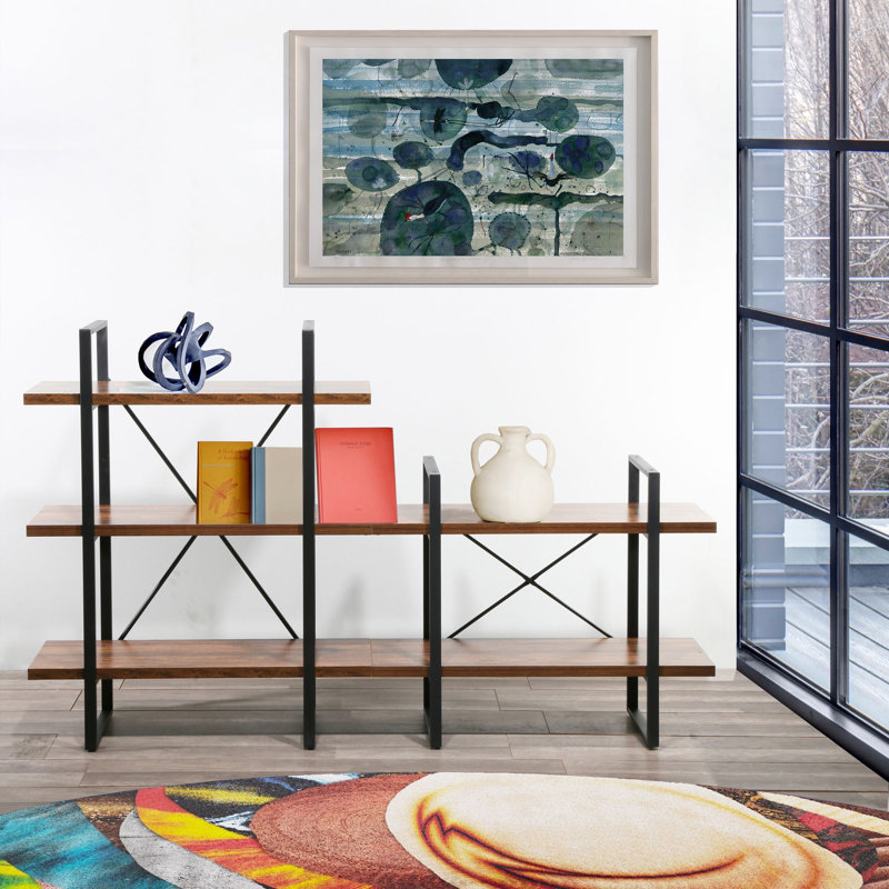 Étagère à livres en fer H 43 "x l 70,9"