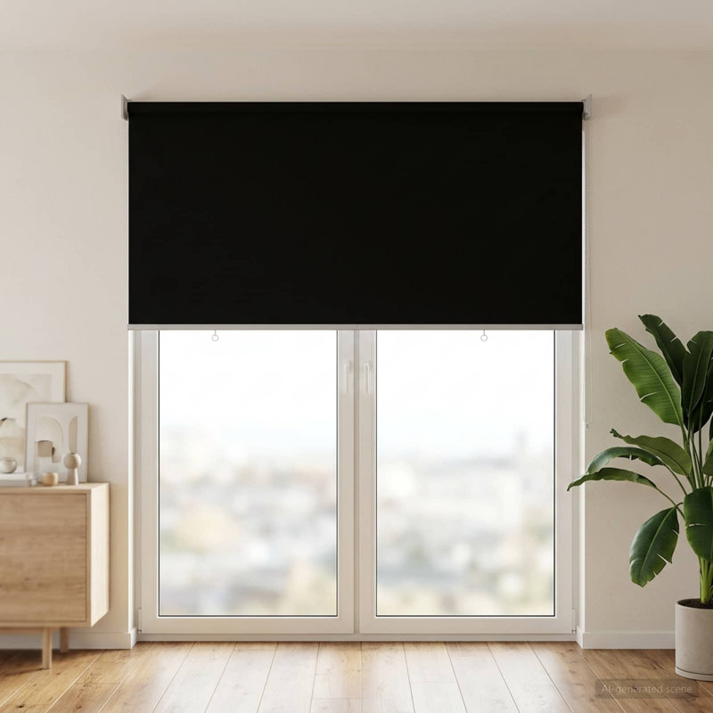 Roller Blind, 140" W x 230" L, Anthracite