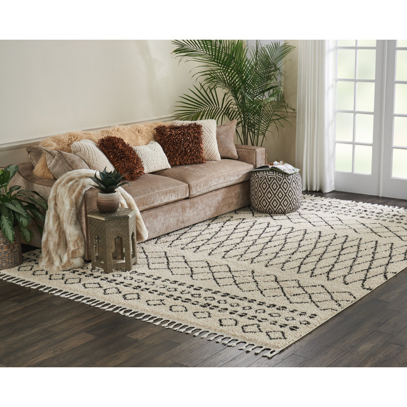 Geometric Indoor Rug, Rectangle 9'2" x 12'6"