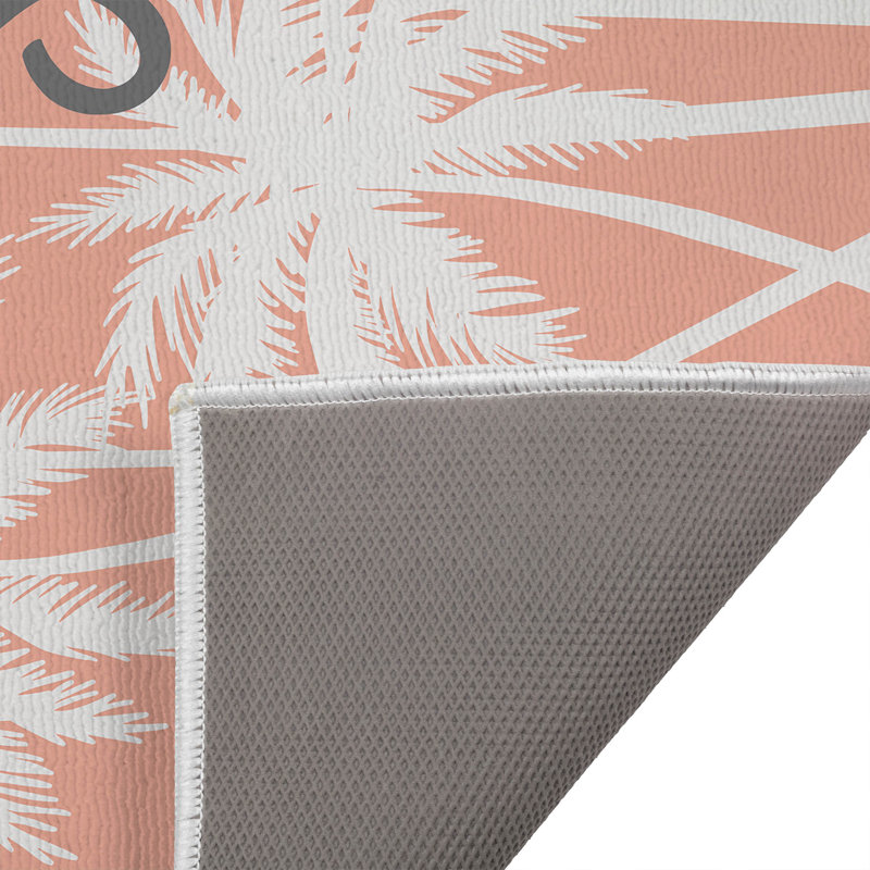 Paillasson Palm Surf Shack, Corail, L 21 po x L 34 po