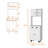 Kitchen Pantry In White With 1 Drawer And 5 Shelves For Organized Space Cabinet Organizing Essentials-635447453
