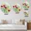 Red Blossoming Poppies II - Horloge murale traditionnelle-93601434