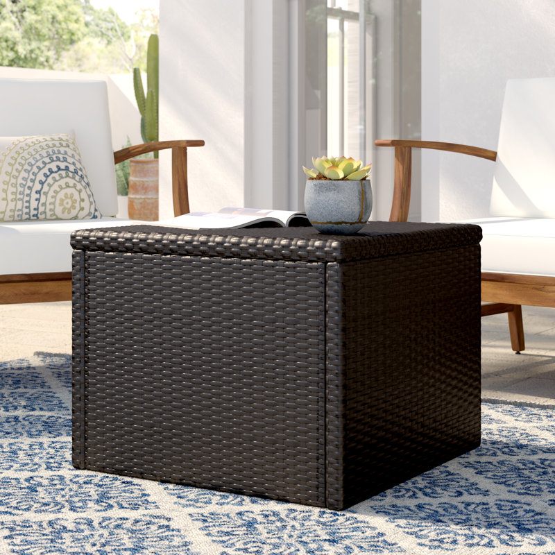 Alante Square Metal Outdoor Coffee Table , 23'' in. W 23'' in. D
