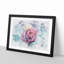 Multicoloured Rose Flower - Framed Print-56915471-56915472