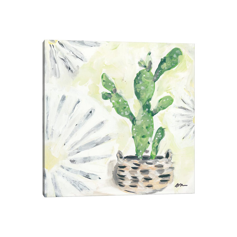 Bono Cactus by Jessica Mingo - Wrapped Canvas Painting, 30.48 cm H x 30.48 cm W