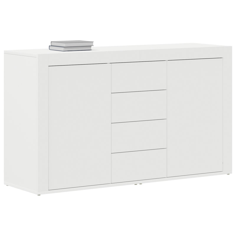 Sideboard 120 X 36 X 69 Cm Engineered Wood, White