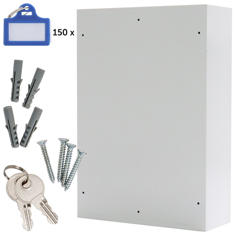 Steel Wall Organizer with Electronic Lock, 45.5cm H x 30cm W x 45.5cm D