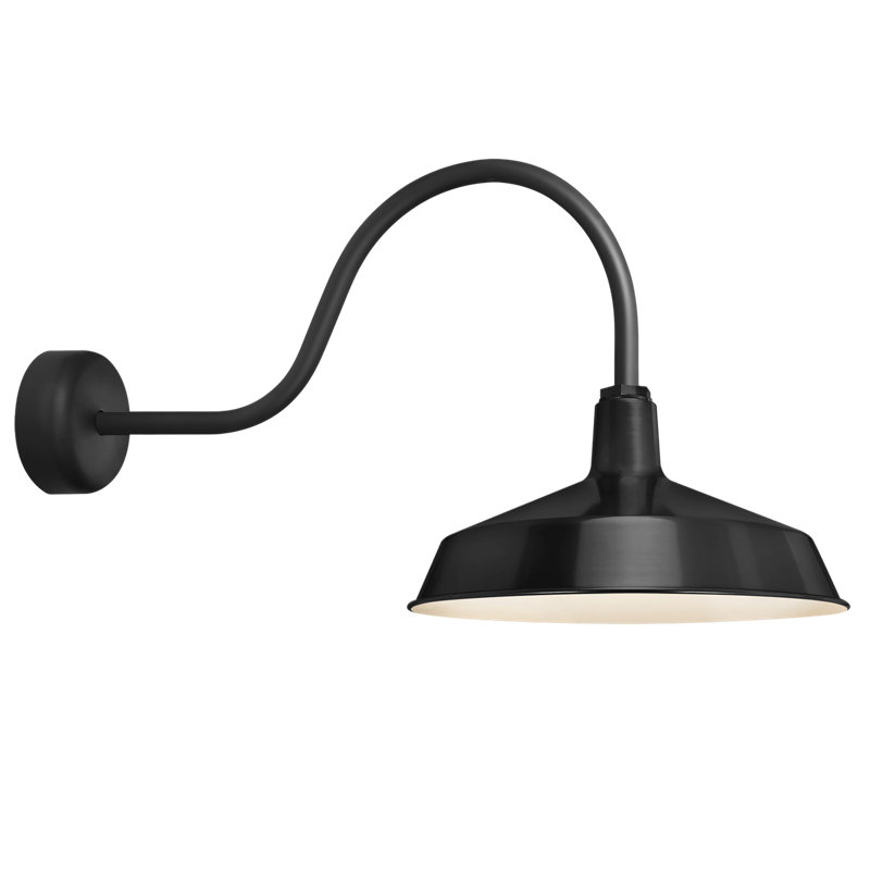 Luminaire de grange à intensité variable 1 lumière Jorgensen, Noir