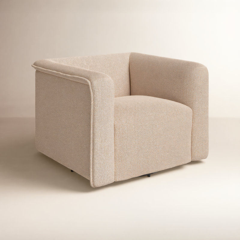 Sweeney Swivel Chair, Kerbey Camel Polyester Blend