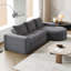 Canapé modulaire incurvé 99 po Chenille Cloud