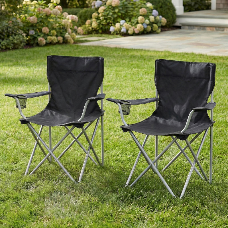 Canalp Folding Camping Chair (Set of 2), Blue