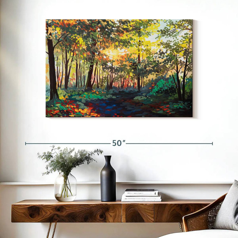 Feuillage de forêt coloré Alvord, H 26 po x l 39 po