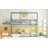 Rubber Wood Floor Bunk Bed-1419127559