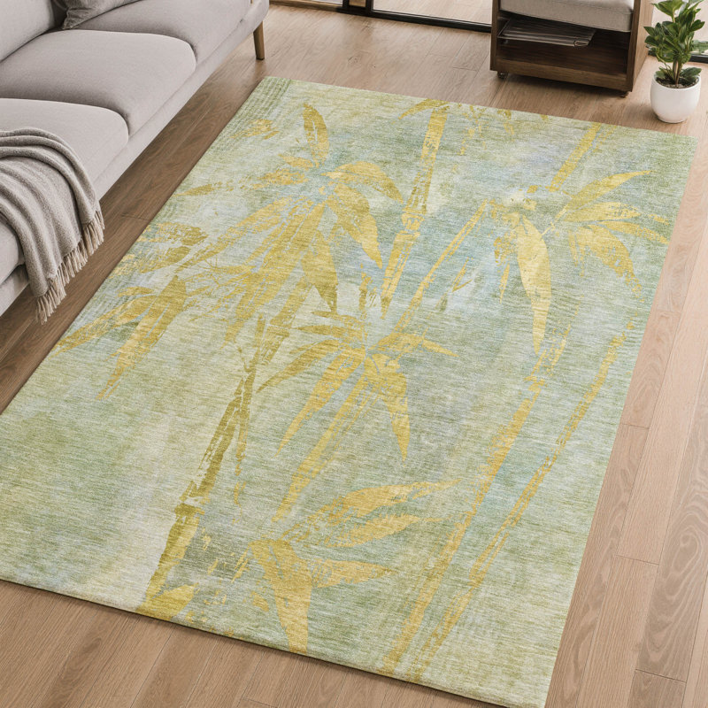 Tapis botanique de qualité supérieure lavable à la machine Mayfield AMF2222, Sauge, 5' x 7'6"