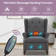 Zelma Upholstered Push Back Recliner w/ Vibratory Massage & Heating Function