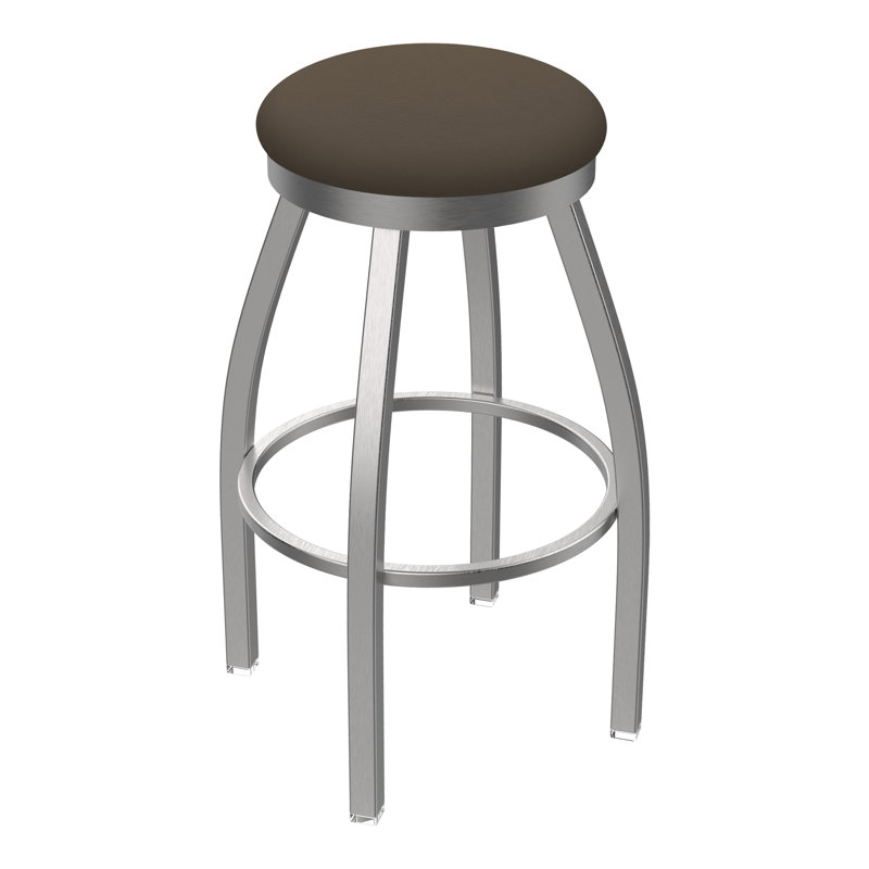 Tabouret pivotant intérieur / extérieur Misha, Vinyle brise-vent Farro, Tabouret de bar (siège d'une hauteur de 30 po)