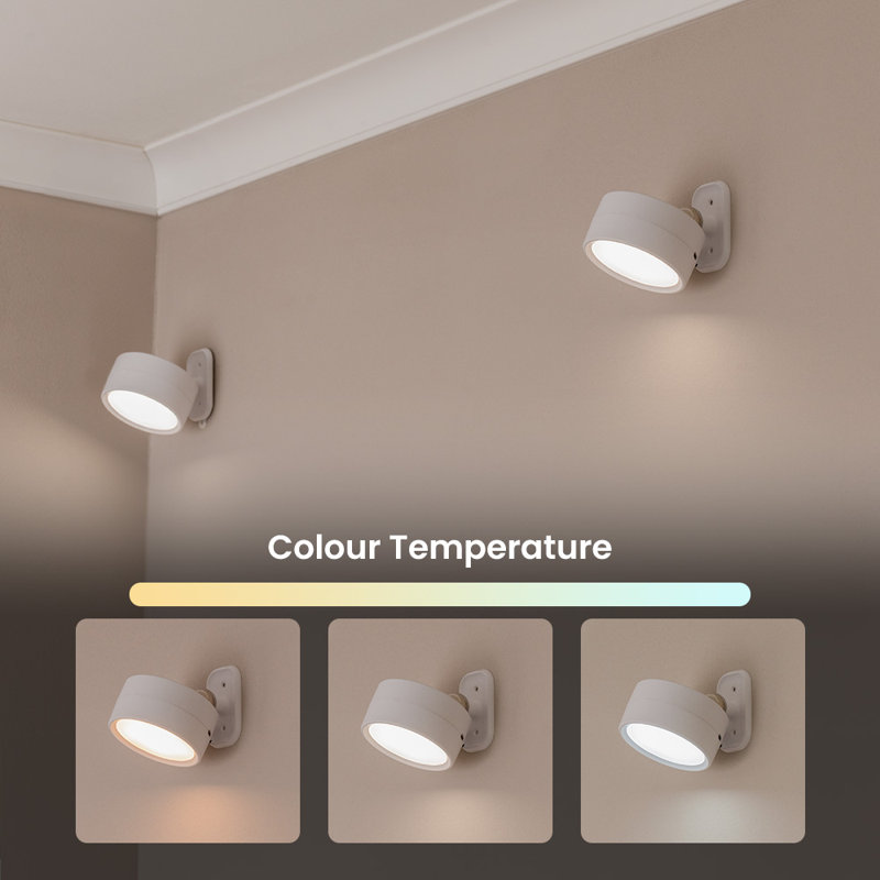 Sobhi Plastic LED Spotlight, White