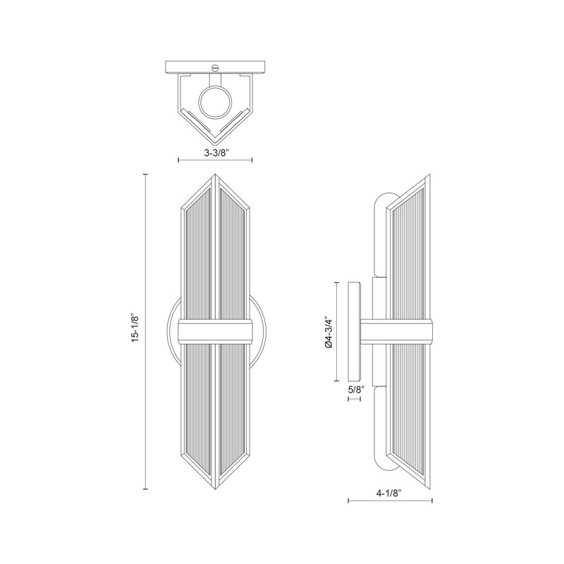 Cairo 2 - Light Bath Sconce, Urban Bronze