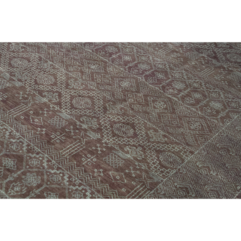 Cornwall Wool Oriental Area Rug in Rust
