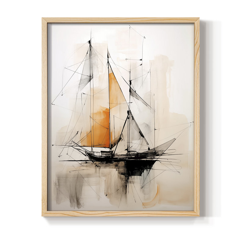 NAUTICAL Series CECLXI, reproduction encadrée - bois massif, H 21 po x l 17 po