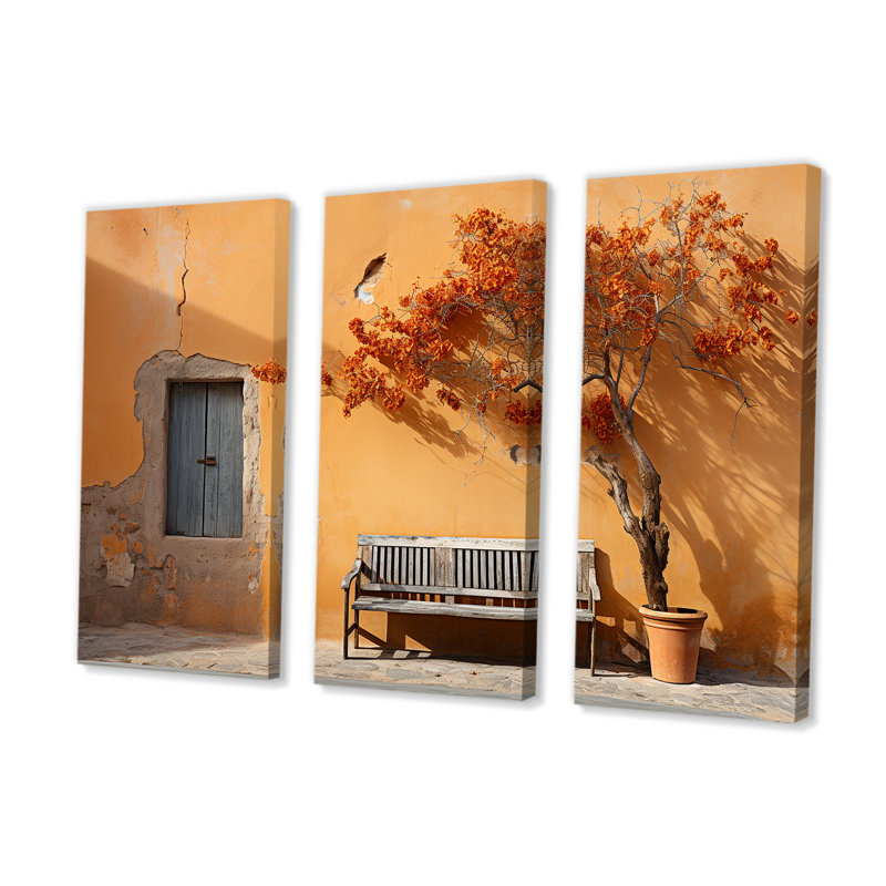 Afrique, paysage, minimalisme, photo, ensemble d'art sur toile, H 28 po x l 36 po x P 1 po