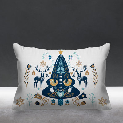 Outdoor Reversible Throw Pillow