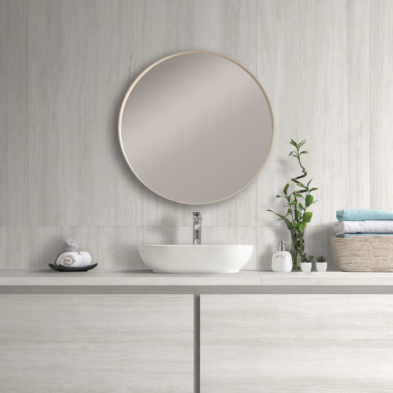 Nashville 24x48 Matte Travertine Look Porcelain Tile, White Matte