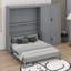 Lit escamotable avec placard Culbreth-580450616