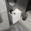 Ensemble de meuble-lavabo mural 20 po avec lavabo en céramique, armoire de rangement avec portes, ensemble d'armoire de salle de bain