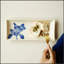 Plateau de service en céramique Magnolia de qualité supérieure pour la maison et la cuisine, 9,8 x 4,13 x 1,18 po