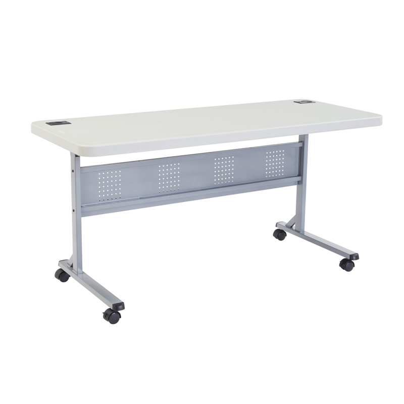 Flip-N-Store Training Table with Caster Wheels, 29.5" H x 60" W x 24" D