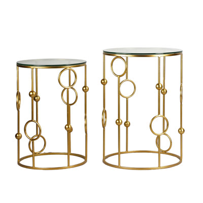 Forsythe Glass Top Nesting Tables